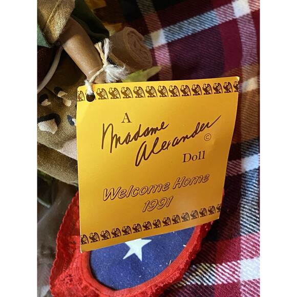 Lmt Ed Madame Alexander 8" Doll Welcome Home Desert Storm 1991 #91-4 Tags no box - Picture 6 of 6